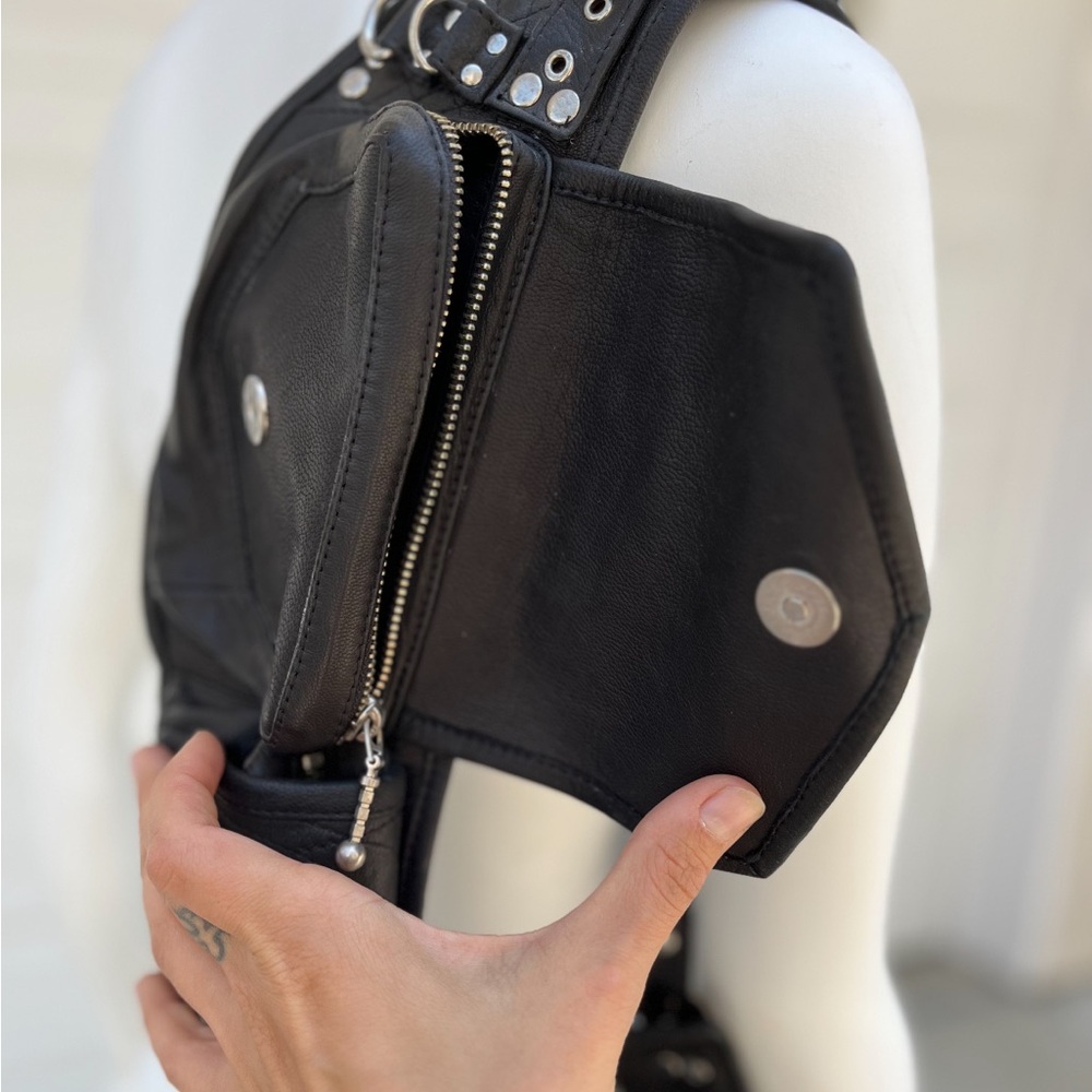 Anhi Radvanyi Black Leather Belt or Shoulder Harness - Picture 2 of 2